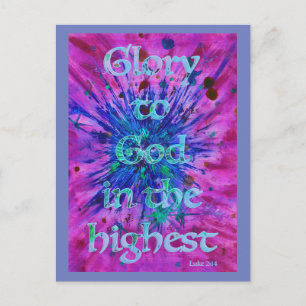 Cartes Pour Fêtes Annuelles 'Glory to God in the Highest' Bible christmas art