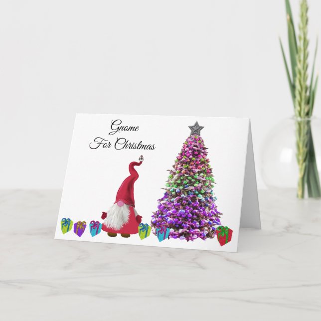 Cartes Pour Fêtes Annuelles Gnoel the Scandi Gnome - Gnome pour Noël (Devant)
