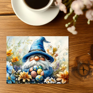 Cartes Pour Fêtes Annuelles Gnome de chasse aux oeufs de Pâques