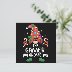 Cartes Pour Fêtes Annuelles Gnome de joueur carreau de Buffalo famille assorti