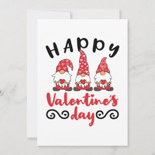 Cartes Pour Fêtes Annuelles Gnome de la Saint-Valentin Tomte suédois