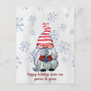 Cartes Pour Fêtes Annuelles Gnome Hygge d'hiver scandinave nordique