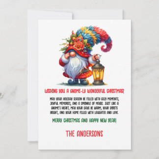 Cartes Pour Fêtes Annuelles Gnome Inspired Christmas Cards