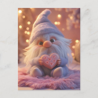 Cartes Pour Fêtes Annuelles Gnome mignonne avec coeur : Saint Valentin Design