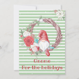Cartes Pour Fêtes Annuelles Gnome pour les fêtes Noël