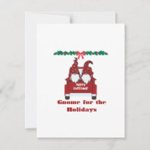 Gnome pour les vacances sur un