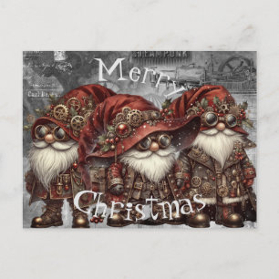 Cartes Pour Fêtes Annuelles Gnome Steampunk Noël d'hiver
