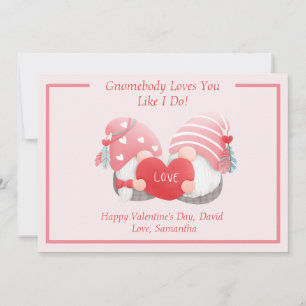 Cartes Pour Fêtes Annuelles Gnomebody Vous Aime Comme Moi - Gnome Couple
