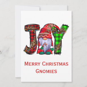 Cartes Pour Fêtes Annuelles Gnomes de joie Joyeux Noël Gnomies Tendance