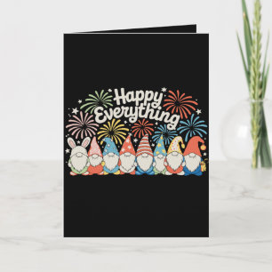 Cartes Pour Fêtes Annuelles Gnomes de tout ce qui est heureux toute l'année ch