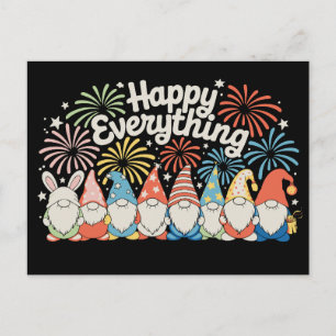 Cartes Pour Fêtes Annuelles Gnomes Tout Joyeux Toute L'année Chaque Fête