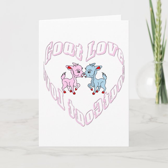 Cartes Pour Fêtes Annuelles Goat love (Devant)