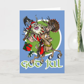 Cartes Pour Fêtes Annuelles God Jul Christmas
