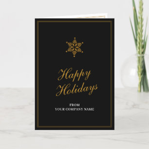 Cartes Pour Fêtes Annuelles Gold Business Clients de Noël Employés clients