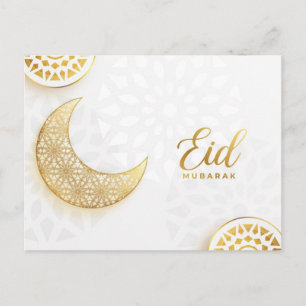 Cartes Pour Fêtes Annuelles Gold Eid Moubarak