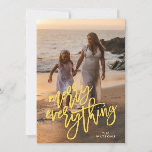 Cartes Pour Fêtes Annuelles Gold Merry Tout Photo