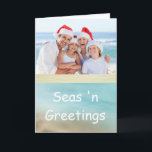 Cartes Pour Fêtes Annuelles Golden Beaches Tropical Photo Christmas Card<br><div class="desc">Golden Beaches Tropical Photo Christmas Card</div>