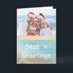 Cartes Pour Fêtes Annuelles Golden Beaches Tropical Photo Christmas Card<br><div class="desc">Golden Beaches Tropical Photo Christmas Card</div>
