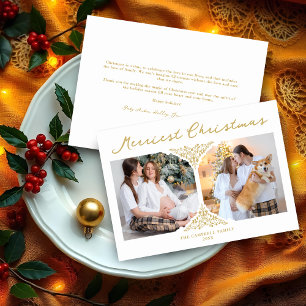 Cartes Pour Fêtes Annuelles Golden Noël classique Filigree Ornament