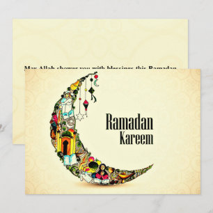 Cartes Pour Fêtes Annuelles Golden Ramadan Kareem