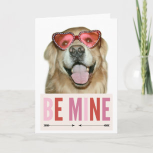 Cartes Pour Fêtes Annuelles Golden Retriever Chien dans les lunettes de la Sai