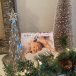 Cartes Pour Fêtes Annuelles Golden Retriever Dog White Christmas Card<br><div class="desc">Are you dreaming of a white Christmas? Send some warm fuzzies with this golden retriever puppy Christmas card. Designed by Naptown Tails.</div>