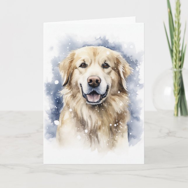 Cartes Pour Fêtes Annuelles Golden Retriever Holiday (Devant)
