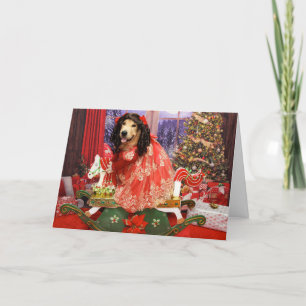 Cartes Pour Fêtes Annuelles Golden Retriever Rocse Noël