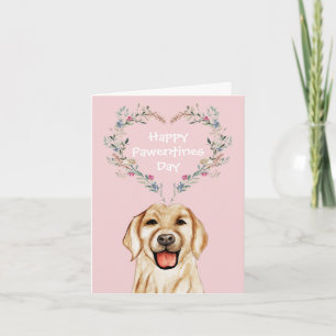 Cartes Pour Fêtes Annuelles Golden Retriever Valentines
