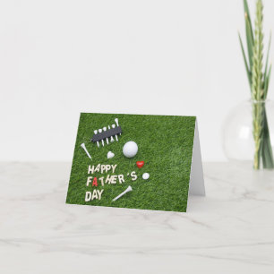 Cartes Pour Fêtes Annuelles Golf Bonne Fête des pères pour golfer Card