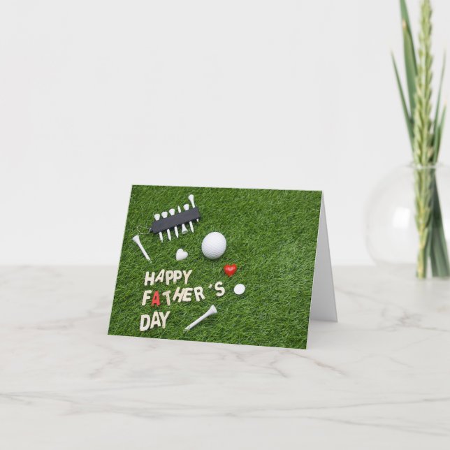 Cartes Pour Fêtes Annuelles Golf Bonne Fête des pères pour golfer Card (Devant)