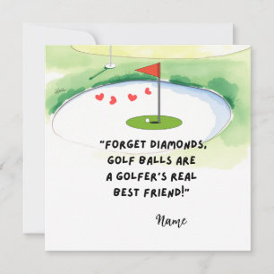 Cartes Pour Fêtes Annuelles Golf Citations amusantes pour la Saint-Valentin
