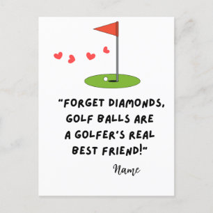 Cartes Pour Fêtes Annuelles Golf Citations amusantes pour la Saint-Valentin