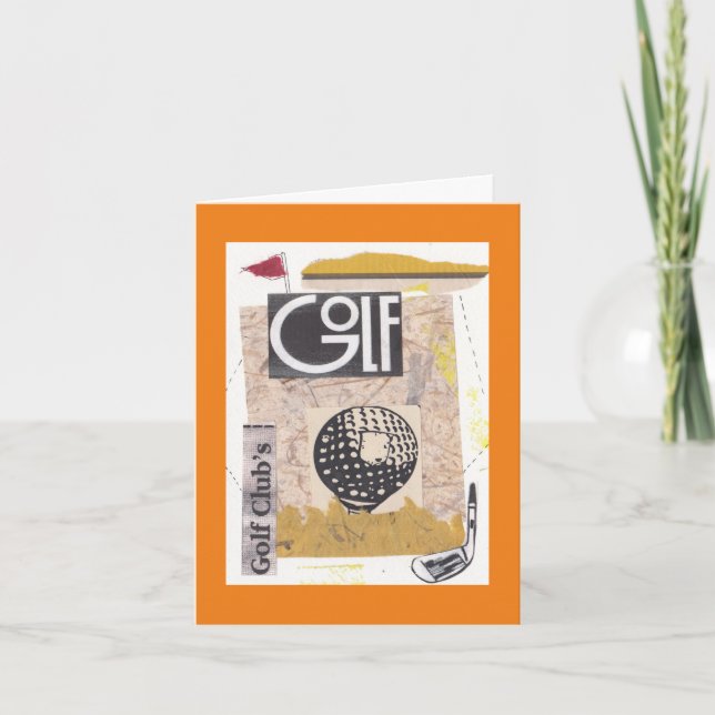 Cartes Pour Fêtes Annuelles Golf Gourou (Devant)