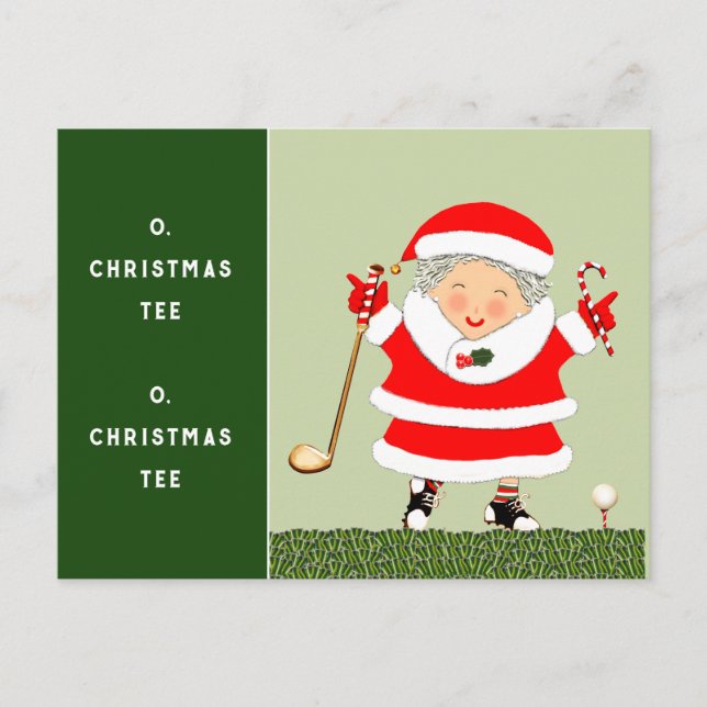 Cartes Pour Fêtes Annuelles golf Noël (Devant)