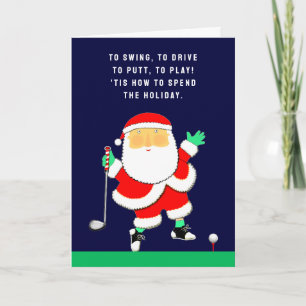 Cartes Pour Fêtes Annuelles Golf Noël