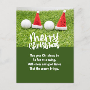 Cartes Pour Fêtes Annuelles Golf Noël avec Golf Ball