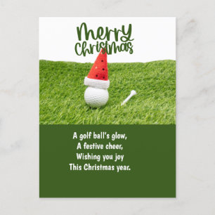 Cartes Pour Fêtes Annuelles Golf Noël avec Golf Ball