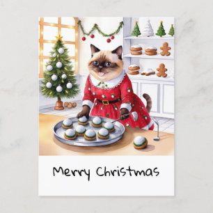 Cartes Pour Fêtes Annuelles Golf Noël thème pour Amoureux des chats Golfer