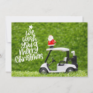 Cartes Pour Fêtes Annuelles Golf Noël thème pour golfeur