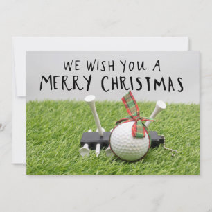 Cartes Pour Fêtes Annuelles Golf Noël thème pour golfeur