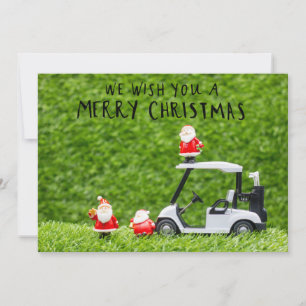 Cartes Pour Fêtes Annuelles Golf Noël thème pour golfeur