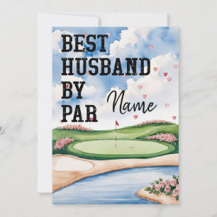 Cartes Pour Fêtes Annuelles Golf Valentine's to mari golfer meilleur par par