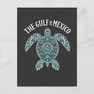 Cartes Pour Fêtes Annuelles Golfe du Mexique Turtle Sea Latino