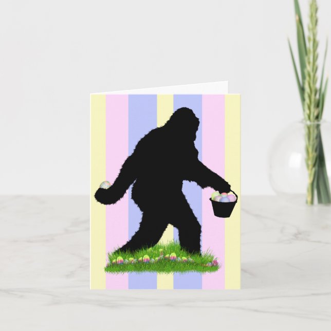Cartes Pour Fêtes Annuelles Gone Squatchin pour les oeufs de Pâques (Devant)
