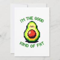 Good Fat Avocado - Drôle Pixel Art Conception alim