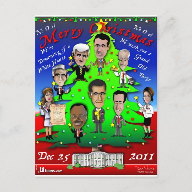 Cartes Pour Fêtes Annuelles GOP Tree (Devant)