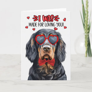 Cartes Pour Fêtes Annuelles Gordon Setter Fabriqué pour vous aimer Valentine