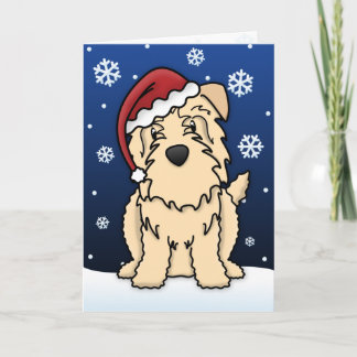 Cartes Pour Fêtes Annuelles Gorge blonde comme les blés de Kawaii de Noël