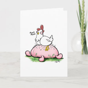 Cartes Pour Fêtes Annuelles GOT EGGNOG? (semi-brillant) par Jeff Willis Art